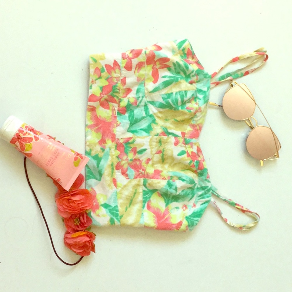 Tropical Style Crop Top by American Outfitters